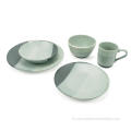 Reactive Glazed Stoneware Dinner Set - Lake